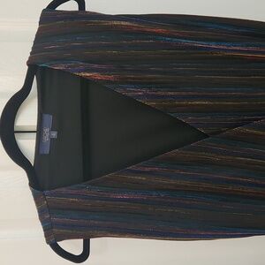 NWT Iridescent Rainbow Rachel Roy Belted Dress